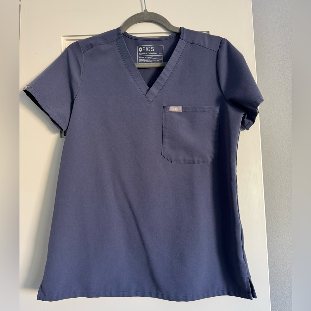 Figs Blue Catarina One Pocket Scrub Top